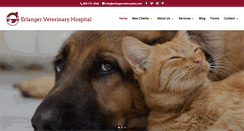 Desktop Screenshot of erlangervethospital.com